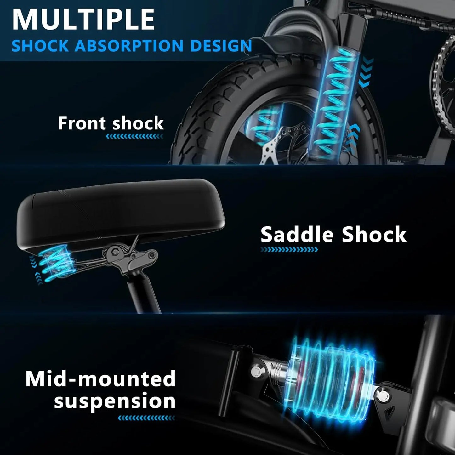 Electric Bike for Adults,Folding Ebike,Electric Bicycle with Removable Battery, 20MPH Commuting Electric Bike