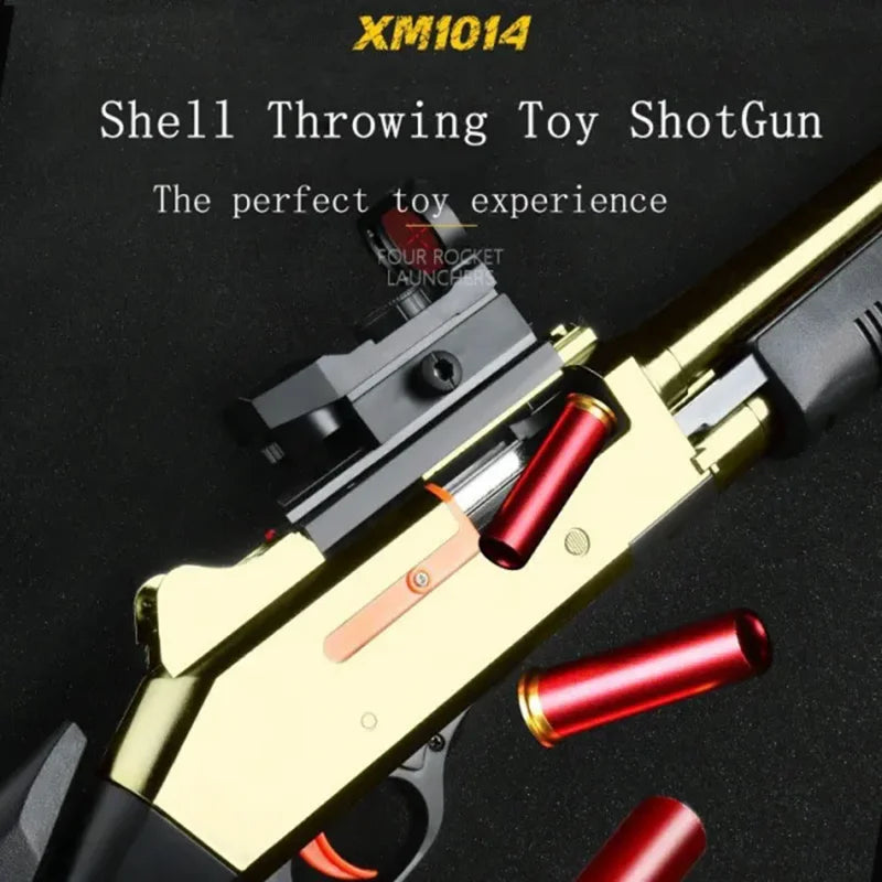 Soft Bullet Toy Gun Shotgun with Shell Ejection Function and Long Range Shooting Distance