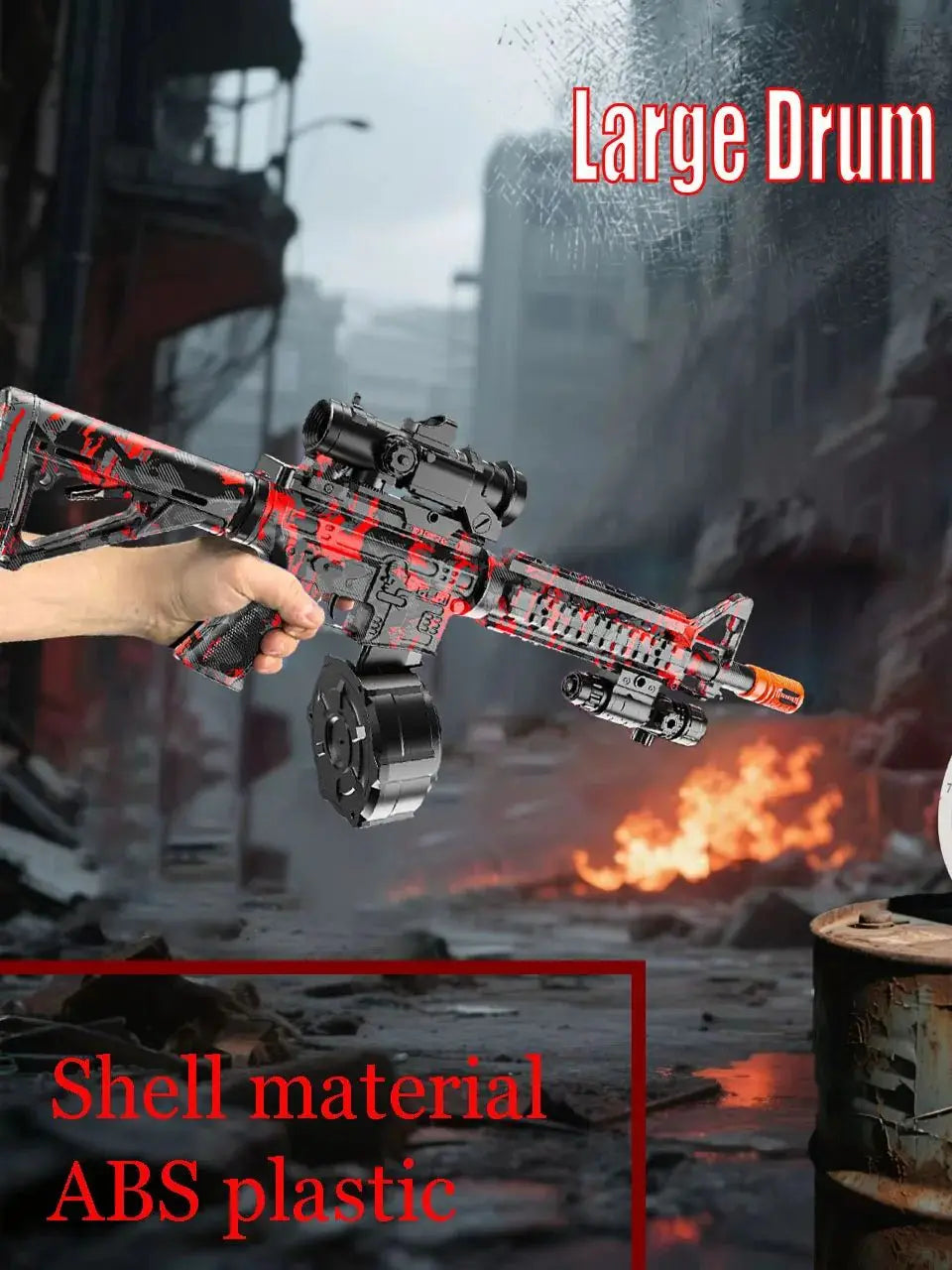 Electric Gel Ball Blaster Toys, Manual/Automatic Eco-Friendly Splatter Ball Blaster, Suitable For Outdoor Shooting Games