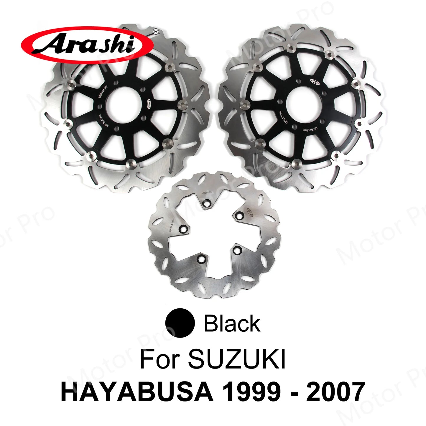 Arashi CNC Front Rear Brake Disc Rotors for Suzuki Hayabusa GSX-R 1300 1999-2019
