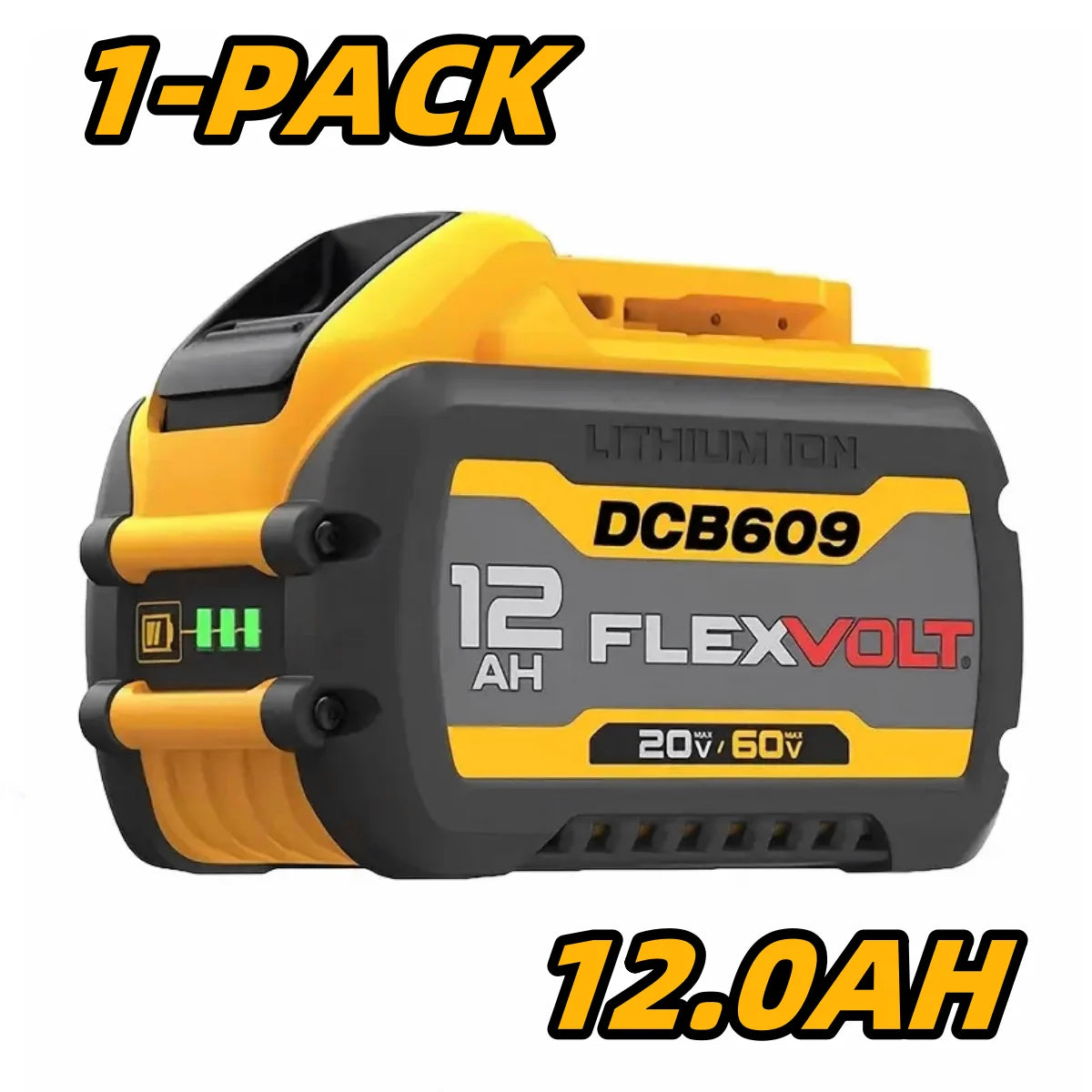 12.0Ah 20V 60V Replacement Battery for Dewalt Flex-Volt DCB606 DCB609 DCB612